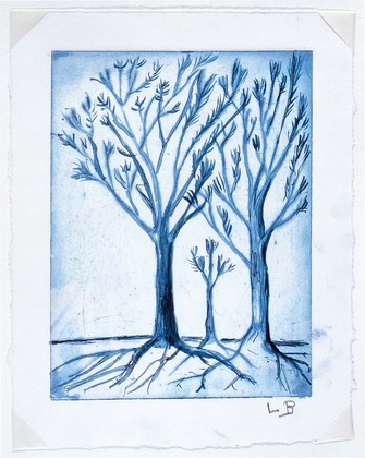 Louise Bourgeois. Untitled (Three Trees), in Les Arbres (3), from the editioned series of portfolios, Les Arbres (1-6). 2004