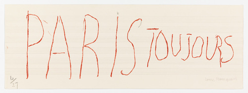 Louise Bourgeois. Paris Toujours. 2006