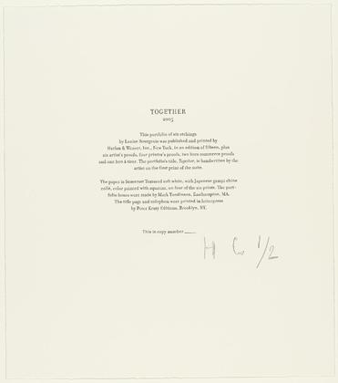 Louise Bourgeois. Together. 2005