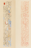 Louise Bourgeois. Untitled, plates 5 and 6 of 9, from the illustrated book, Differentiate. 2007