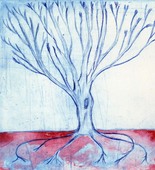 Louise Bourgeois. Untitled (Wide Tree), in Les Arbres (3), from the editioned series of portfolios, Les Arbres (1-6). 2004