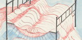 Louise Bourgeois. Le Lit, Gros &Eacute;dredon, Bleu. 1997