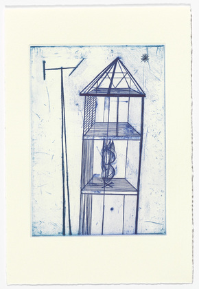 Louise Bourgeois. Plate 4 of 11, from the illustrated book, He Disappeared into Complete Silence, second edition. 1995-2003