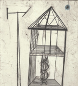 Louise Bourgeois. Plate 4 of 11, from the illustrated book, He Disappeared into Complete Silence, second edition. 1995-2003