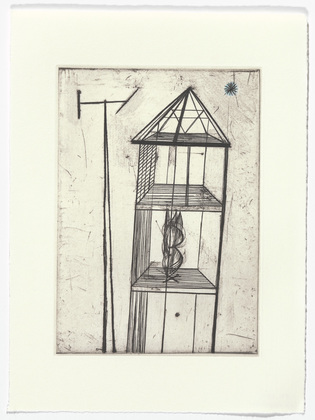 Louise Bourgeois. Plate 4 of 11, from the illustrated book, He Disappeared into Complete Silence, second edition. 1995-2003