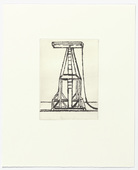 Louise Bourgeois. Plate 5 of 11, from the illustrated book, He Disappeared into Complete Silence, second edition. 1995