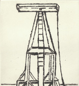 Louise Bourgeois. Plate 5 of 11, from the illustrated book, He Disappeared into Complete Silence, second edition. 1995