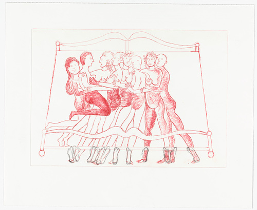 Louise Bourgeois. Eight in Bed. 1998