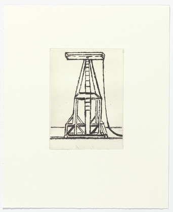 Louise Bourgeois. Plate 5 of 11, from the illustrated book, He Disappeared into Complete Silence, second edition. 1995