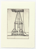 Louise Bourgeois. Plate 5 of 11, from the illustrated book, He Disappeared into Complete Silence, second edition. 1995