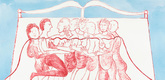 Louise Bourgeois. Eight in Bed. 1998