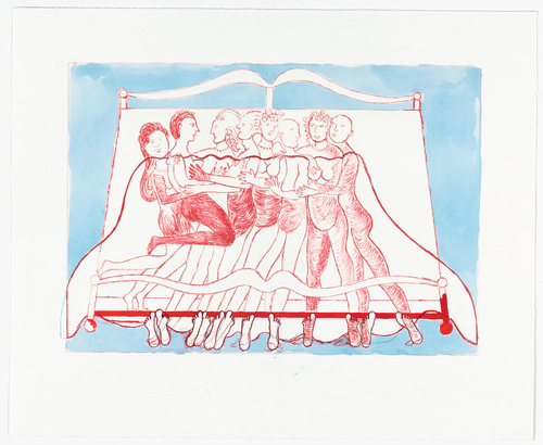 Louise Bourgeois. Eight in Bed. 1998