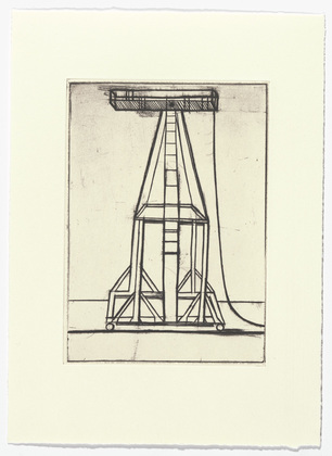 Louise Bourgeois. Plate 5 of 11, from the illustrated book, He Disappeared into Complete Silence, second edition. 1995