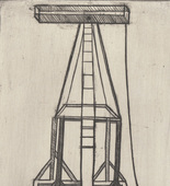 Louise Bourgeois. Plate 5 of 11, from the illustrated book, He Disappeared into Complete Silence, second edition. 1995