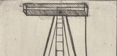 Louise Bourgeois. Plate 5 of 11, from the illustrated book, He Disappeared into Complete Silence, second edition. 1995