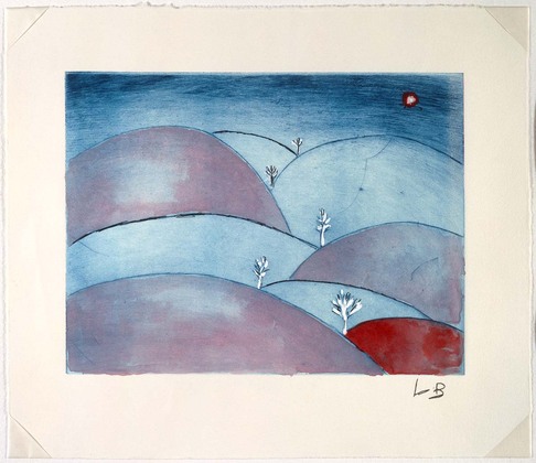 Louise Bourgeois. Untitled (Hills), in Les Arbres (4), from the editioned series of portfolios, Les Arbres (1-6). 2004