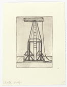 Louise Bourgeois. Plate 5 of 11, from the illustrated book, He Disappeared into Complete Silence, second edition. 1995