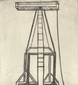 Louise Bourgeois. Plate 5 of 11, from the illustrated book, He Disappeared into Complete Silence, second edition. 1995