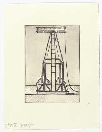 Louise Bourgeois. Plate 5 of 11, from the illustrated book, He Disappeared into Complete Silence, second edition. 1995