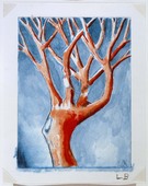 Louise Bourgeois. Untitled (Bent Tree), in Les Arbres (4), from the editioned series of portfolios, Les Arbres (1-6). 2004