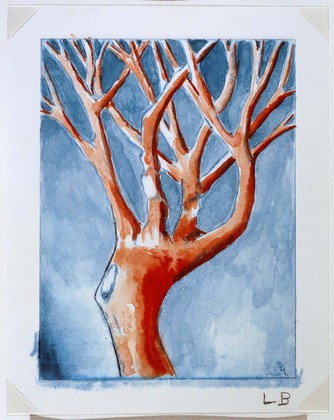 Louise Bourgeois. Untitled (Bent Tree), in Les Arbres (4), from the editioned series of portfolios, Les Arbres (1-6). 2004