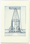 Louise Bourgeois. Plate 5 of 11, from the illustrated book, He Disappeared into Complete Silence, second edition. 1995-2003