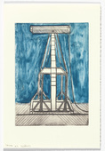 Louise Bourgeois. Plate 5 of 11, from the illustrated book, He Disappeared into Complete Silence, second edition. 1995-2003