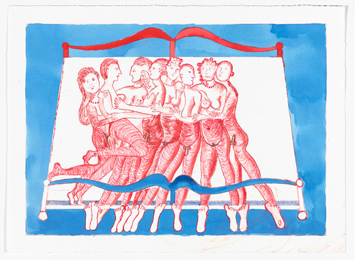 Louise Bourgeois. Eight in Bed. 1998