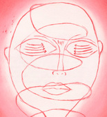 Louise Bourgeois. Spiraling Eyes, frontispiece, from the illustrated book, Les &Eacute;ditions du Solstice: Annuaire de la D&eacute;cennie, 1989-1999. 1999