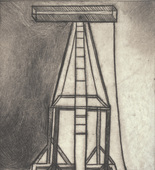 Louise Bourgeois. Plate 5 of 11, from the illustrated book, He Disappeared into Complete Silence, second edition. 1995-2003