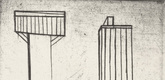 Louise Bourgeois. Plate 2 of 11, from the illustrated book, He Disappeared into Complete Silence, second edition. 1995