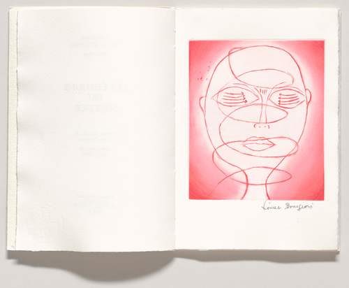 Louise Bourgeois. Spiraling Eyes, frontispiece, from the illustrated book, Les &Eacute;ditions du Solstice: Annuaire de la D&eacute;cennie, 1989-1999. 1999