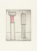 Louise Bourgeois. Plate 2 of 11, from the illustrated book, He Disappeared into Complete Silence, second edition. 1995