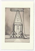 Louise Bourgeois. Plate 5 of 11, from the illustrated book, He Disappeared into Complete Silence, second edition. 1995-2003