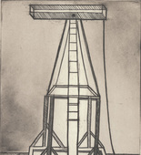 Louise Bourgeois. Plate 5 of 11, from the illustrated book, He Disappeared into Complete Silence, second edition. 1995-2003