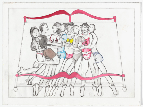 Louise Bourgeois. Eight in Bed. 1998