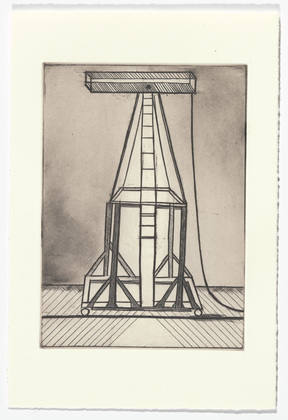 Louise Bourgeois. Plate 5 of 11, from the illustrated book, He Disappeared into Complete Silence, second edition. 1995-2003
