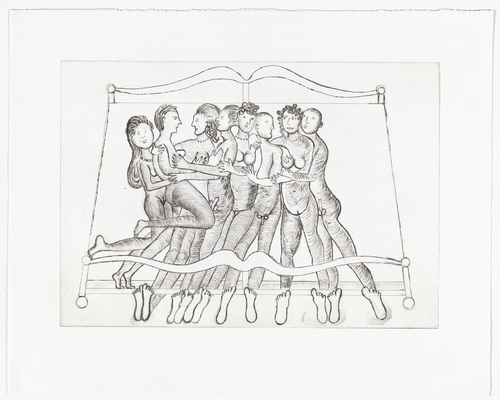 Louise Bourgeois. Eight in Bed. 1998