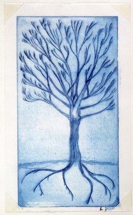 Louise Bourgeois. Untitled (Tall Tree), in Les Arbres (5), from the editioned series of portfolios, Les Arbres (1-6). 2004