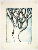 Louise Bourgeois. Untitled (Bent Tree), in Les Arbres (5), from the editioned series of portfolios, Les Arbres (1-6). 2004