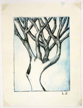Louise Bourgeois. Untitled (Bent Tree), in Les Arbres (5), from the editioned series of portfolios, Les Arbres (1-6). 2004