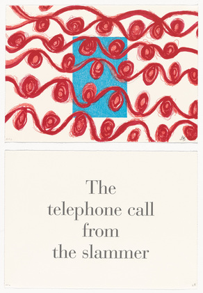 Louise Bourgeois. The Telephone Call from the Slammer, no. 1 of 9, from the series, What Is the Shape of This Problem? 1999