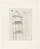 Louise Bourgeois. Plate 4 of 11, from the illustrated book, He Disappeared into Complete Silence, second edition. 1993-1995