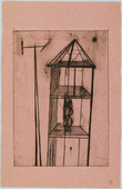 Louise Bourgeois. Plate 4 of 9, from the illustrated book, He Disappeared into Complete Silence. 1946-1947