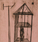 Louise Bourgeois. Plate 4 of 9, from the illustrated book, He Disappeared into Complete Silence. 1946-1947