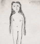 Louise Bourgeois. Young Girl, plate 1 of 24, from the series, Self Portrait. 2009