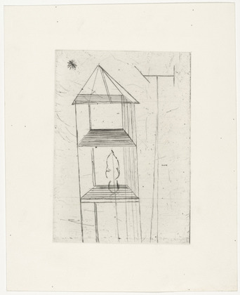 Louise Bourgeois. Plate 4 of 11, from the illustrated book, He Disappeared into Complete Silence, second edition. 1993-1995