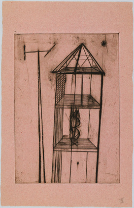 Louise Bourgeois. Plate 4 of 9, from the illustrated book, He Disappeared into Complete Silence. 1946-1947