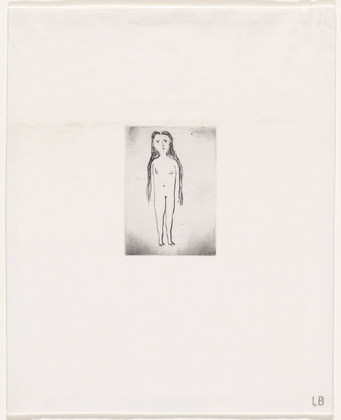 Louise Bourgeois. Young Girl, plate 1 of 24, from the series, Self Portrait. 2009