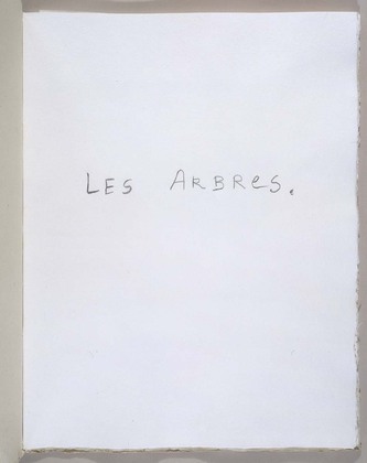 Louise Bourgeois. Les Arbres (1-6). 2004